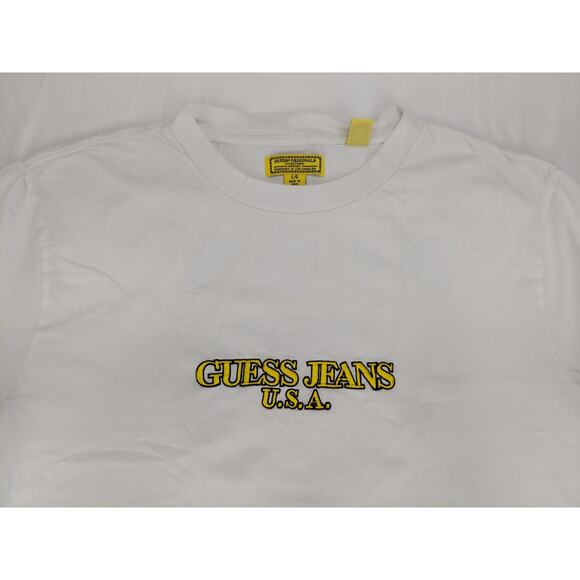 Vintage Guess Originals x Chinatown Market Smiley Face Short Sleeve Tee White L - Picture 6 of 10